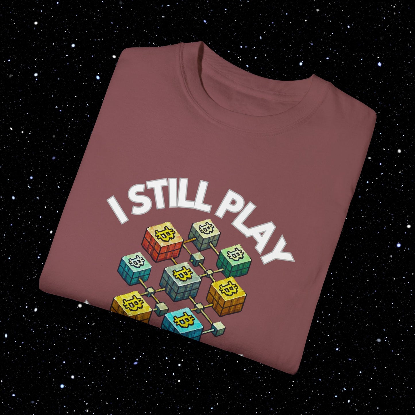 I Still Play With Blocks Bitcoin Tee Shirt