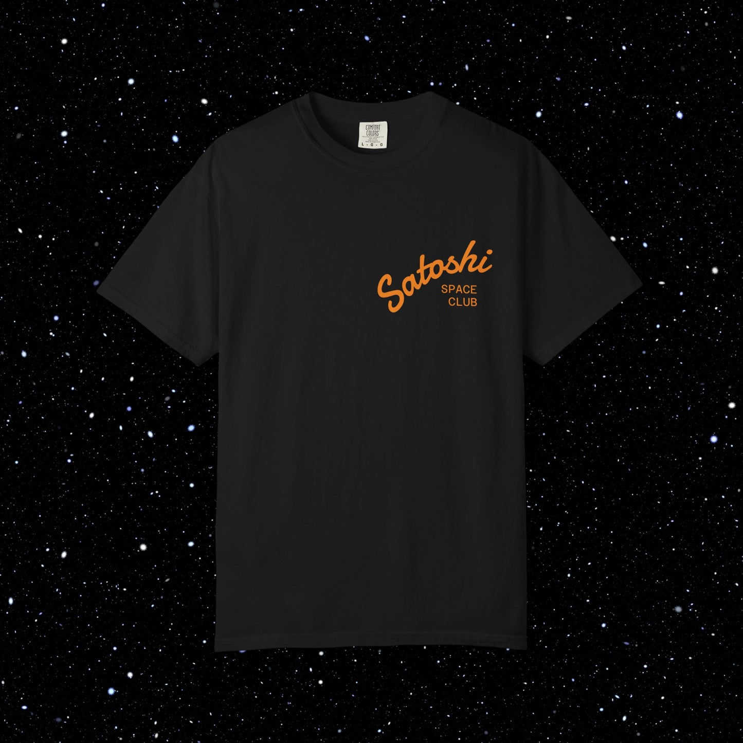 Its Not Anxiety Satoshi Space Club Back Print Tee