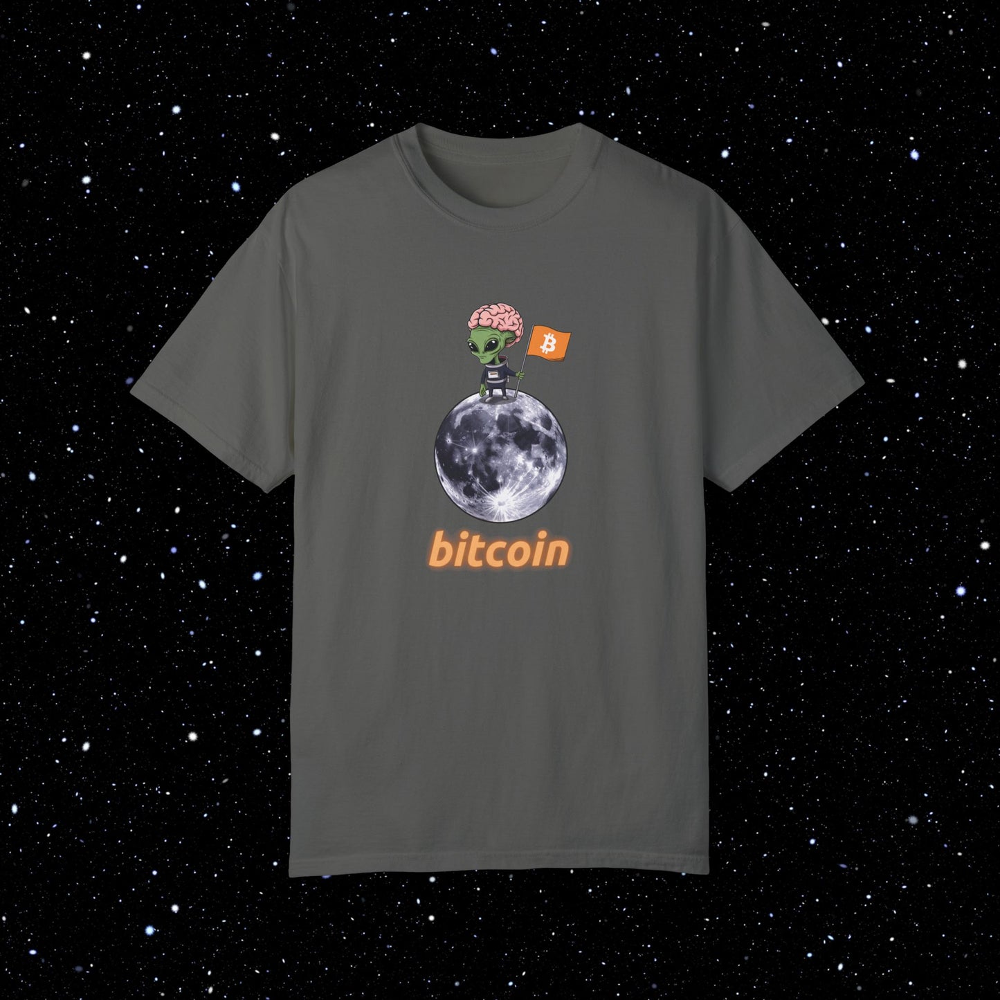 Alien Moon Bitcoin Comfort Colors Tee Shirt