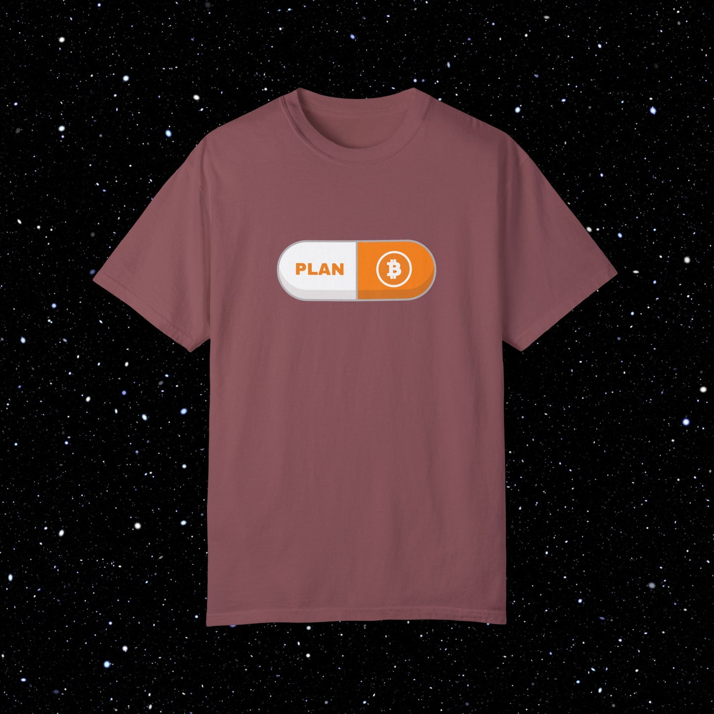 Plan B Pill - Comfort Colors Bitcoin Tee Shirt