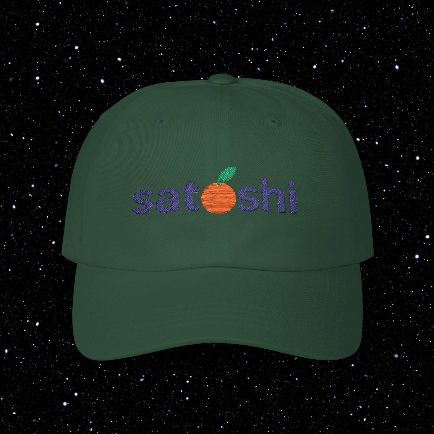 Satoshi Orange Dad Hat