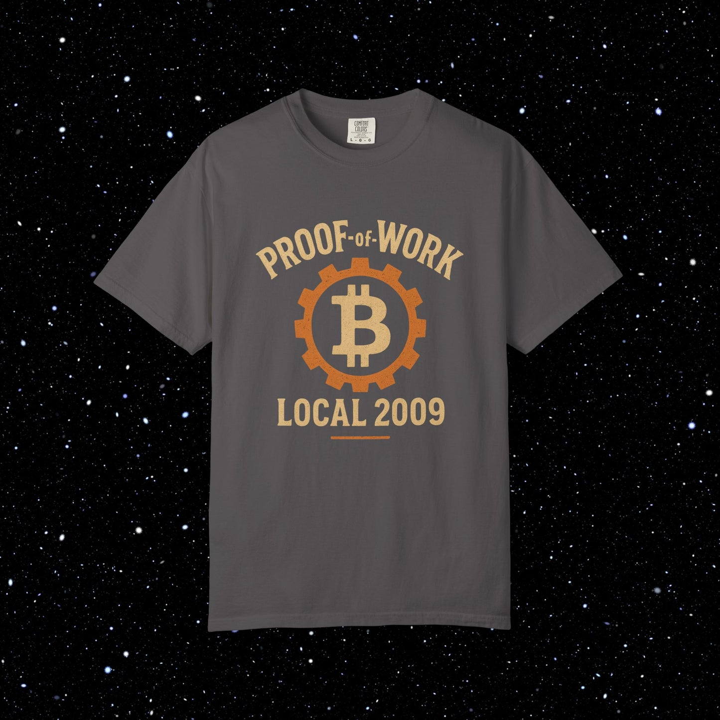 Proof of Work Local 2009 Bitcoin Tee