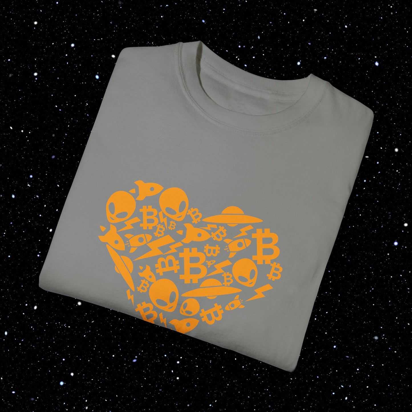 Bitcoin Alien Heart T-Shirt