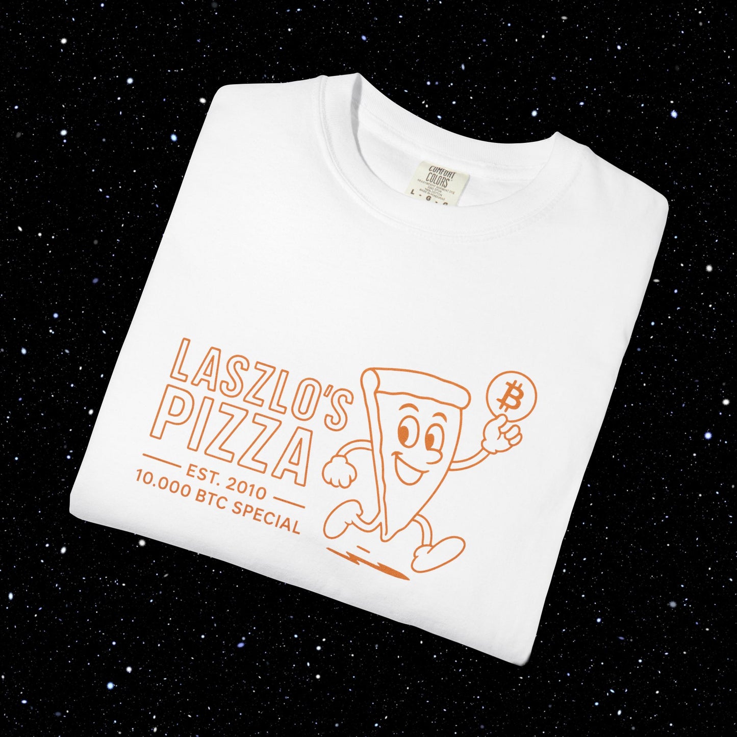 Laszlo's Pizza Bitcoin Tee Shirt