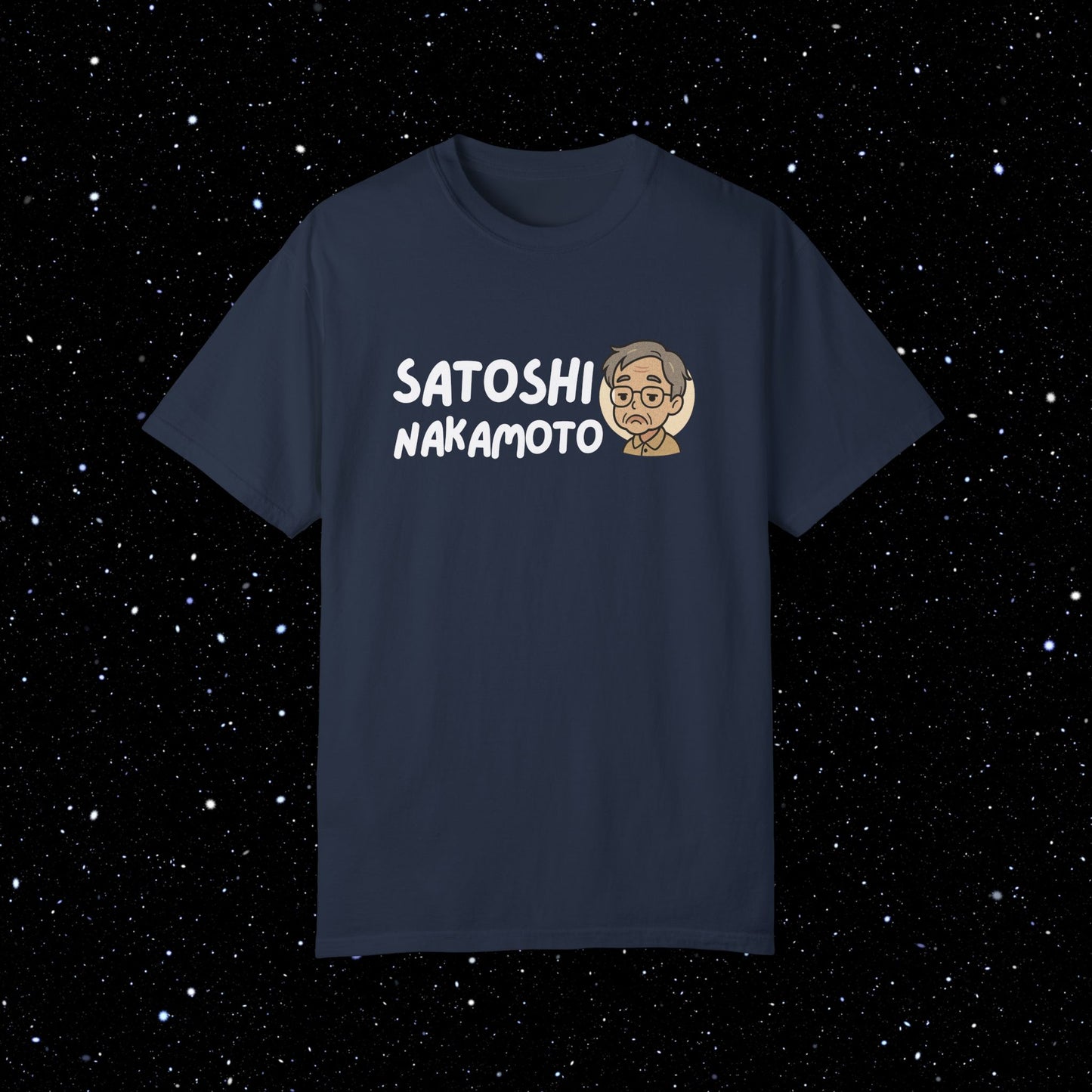 Satoshi Nakamoto Cartoon Comfort Colors Tee