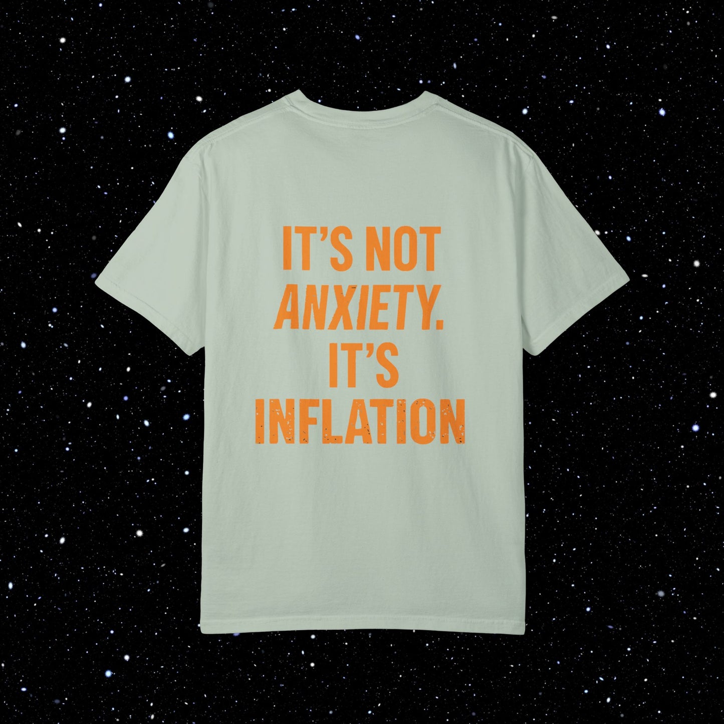 Its Not Anxiety Satoshi Space Club Back Print Tee