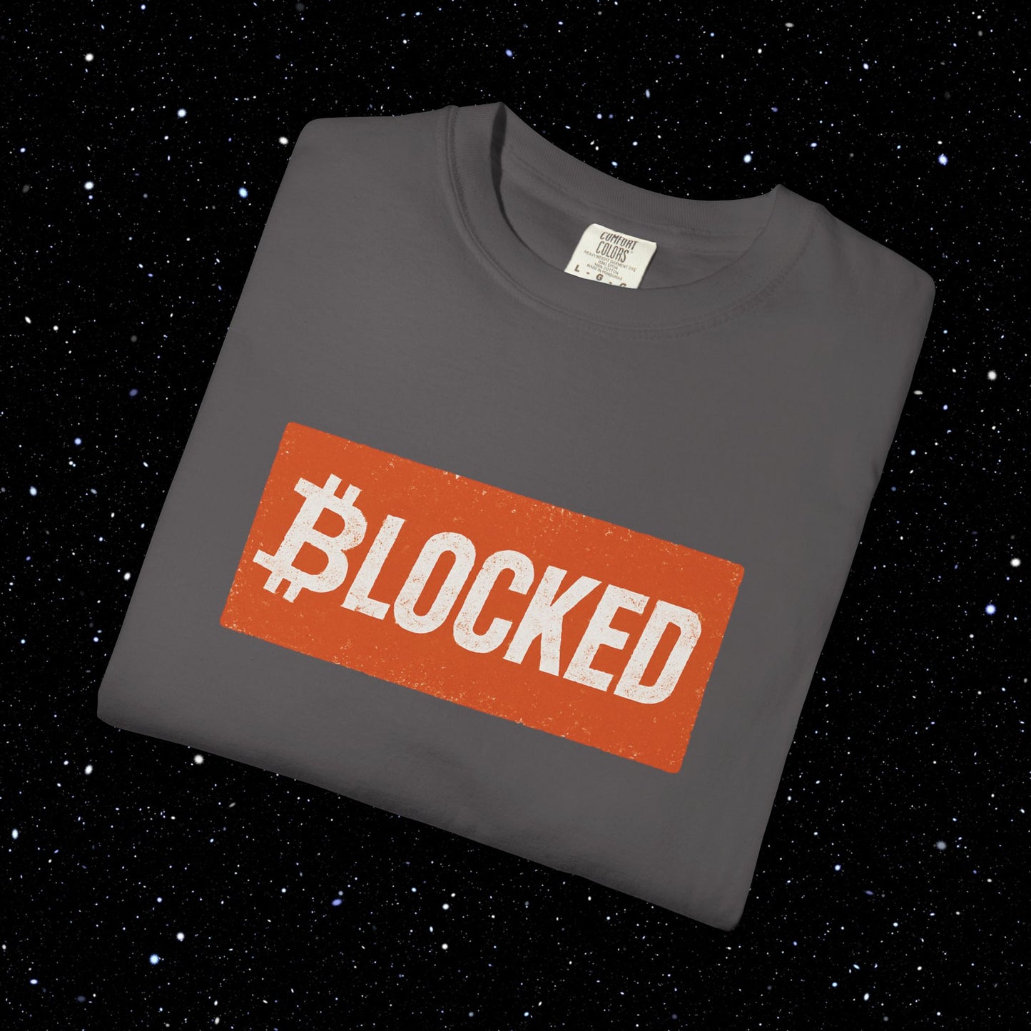 Blocked Bitcoin Comfort Colors Tee Shirt