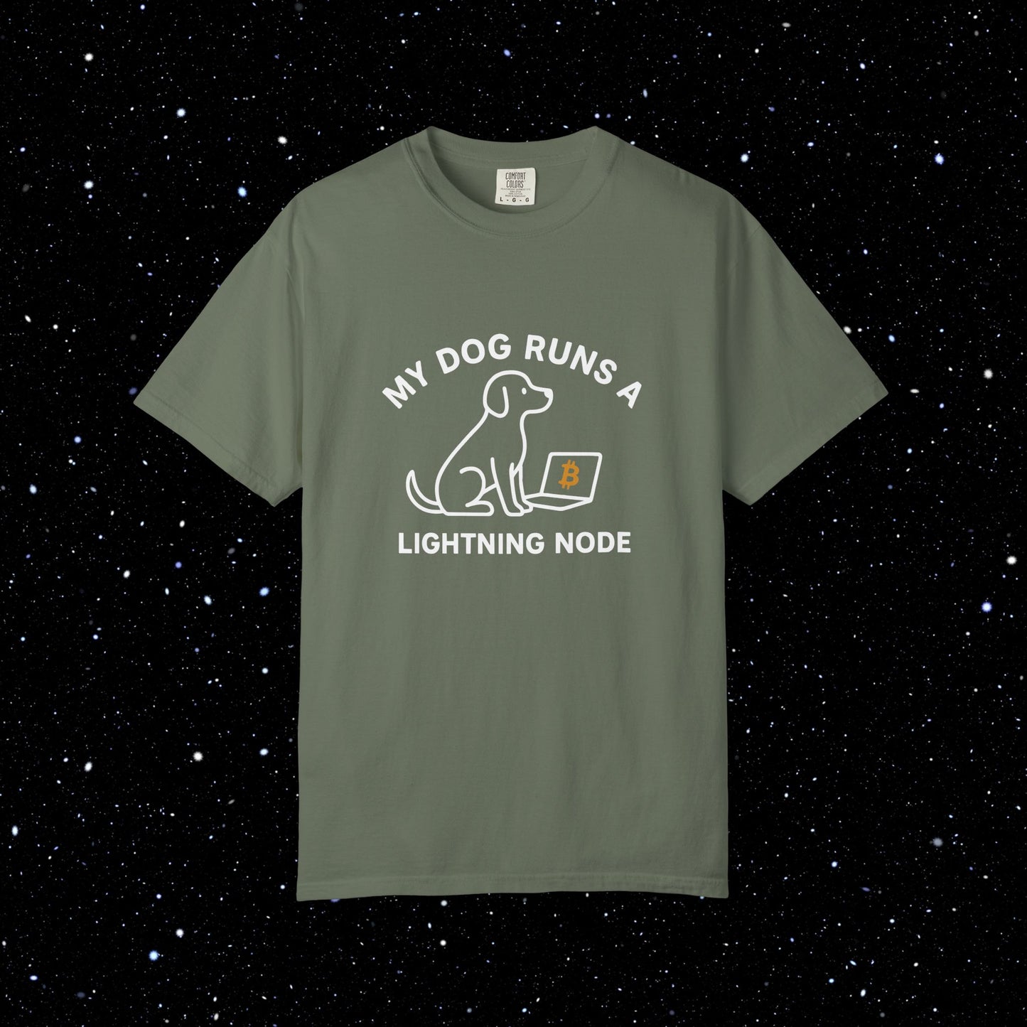 My Dog Runs a Lightning Node Bitcoin Tee