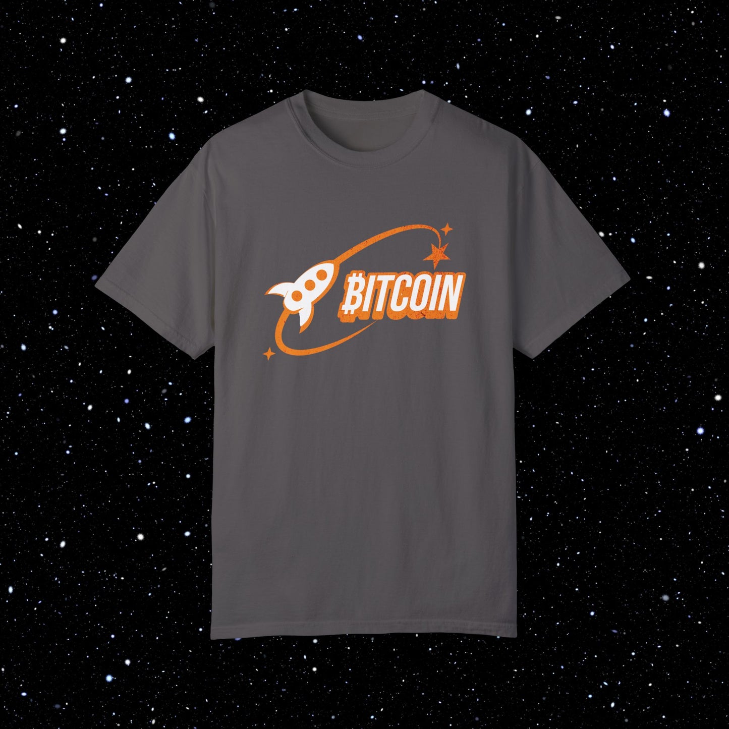 Bitcoin Space Comfort Colors Tee Shirt