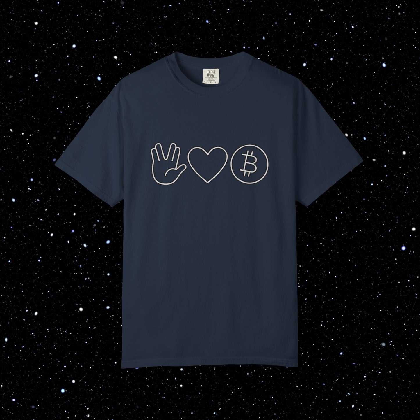 Live Free and Prosper Bitcoin Tee Shirt
