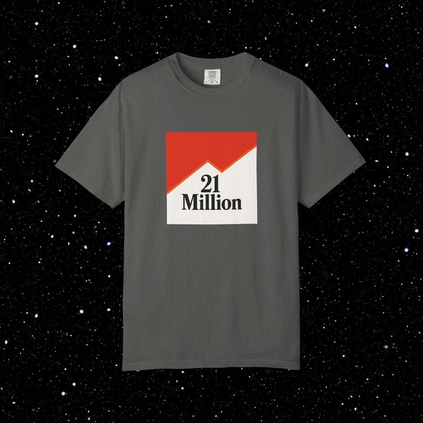 21 Million Packs - Comfort Colors Bitcoin Tee Shirt