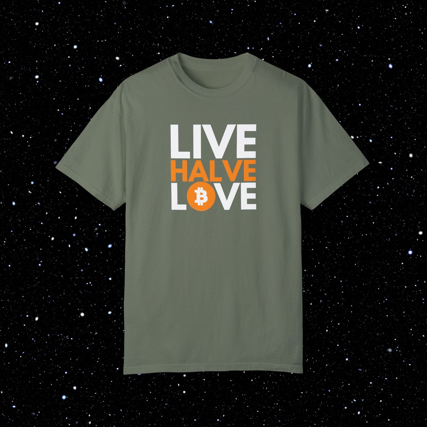 Live, Halve, Love - Bitcoin Tee Shirt