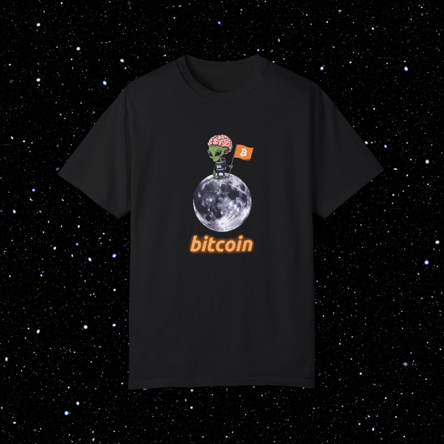 Alien Moon Bitcoin Comfort Colors Tee Shirt