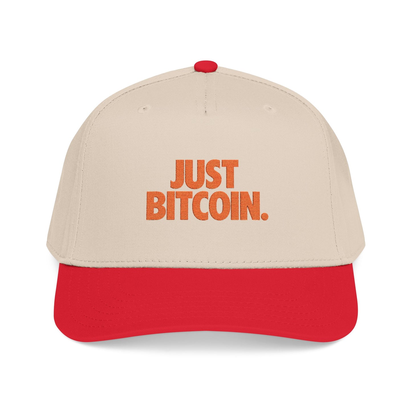 JUST BITCOIN. Embroidered
