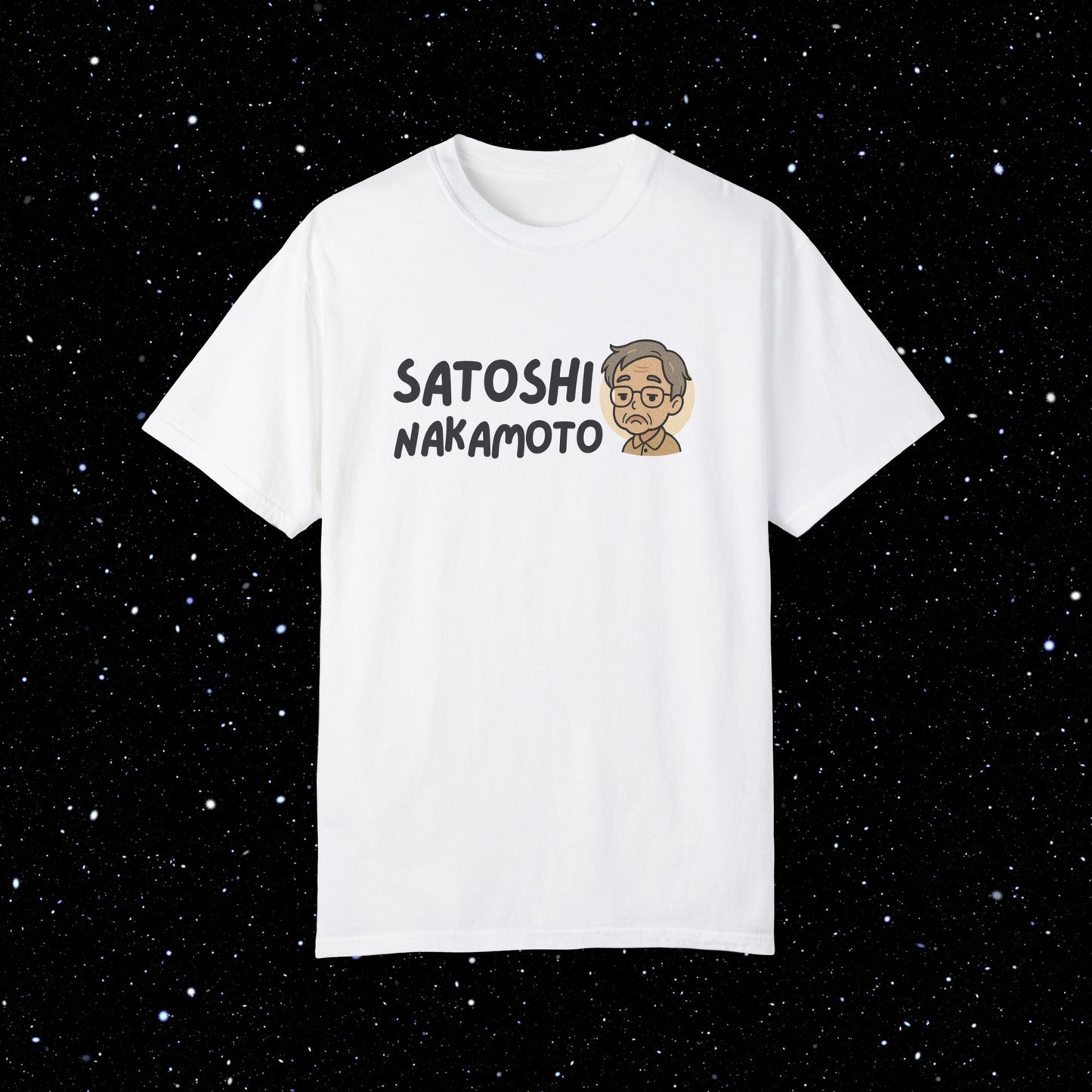Satoshi Nakamoto Cartoon Comfort Colors Tee