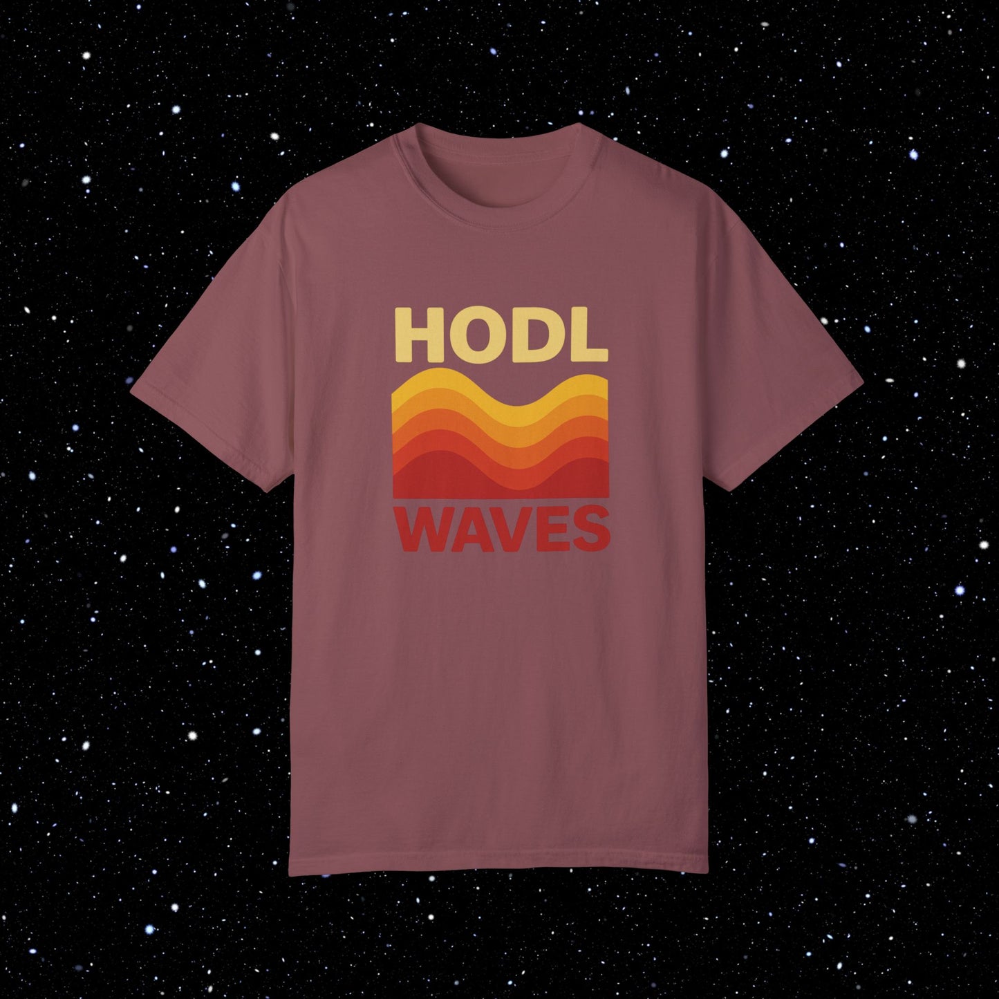 HODL Waves Comfort Colors Bitcoin Tee Shirt