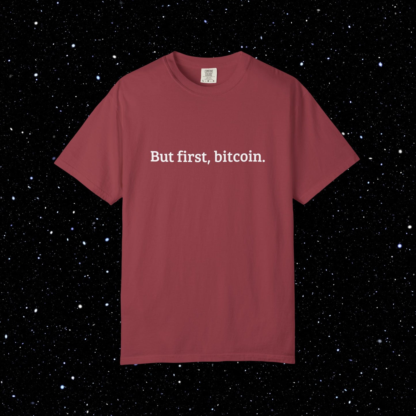 But first, bitcoin tee shirt