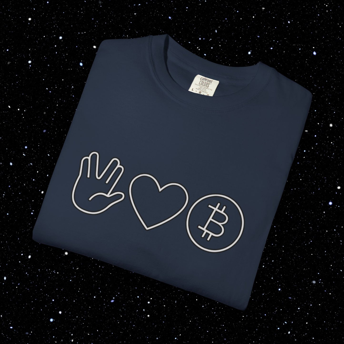 Live Free and Prosper Bitcoin Tee Shirt