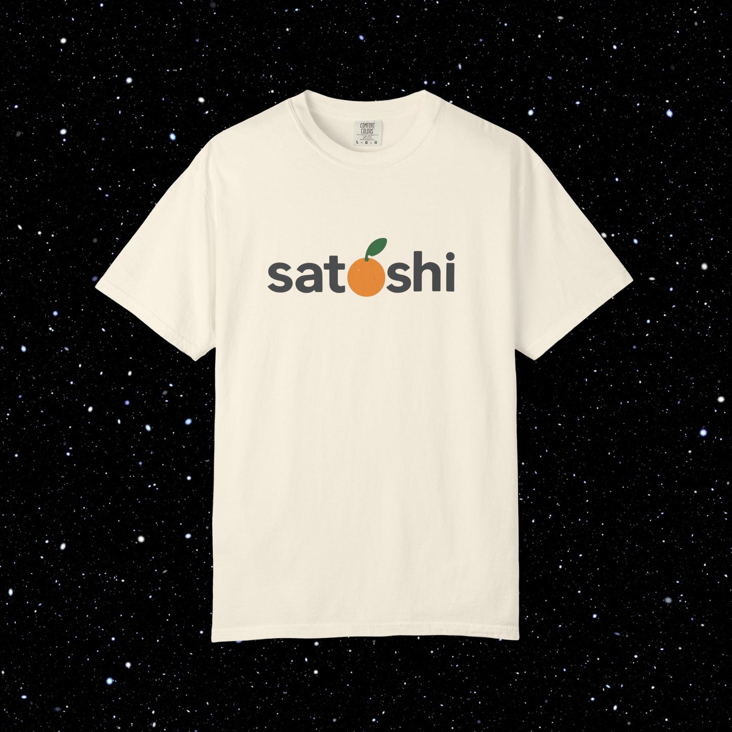 Satoshi Orange Logo Tee Shirt