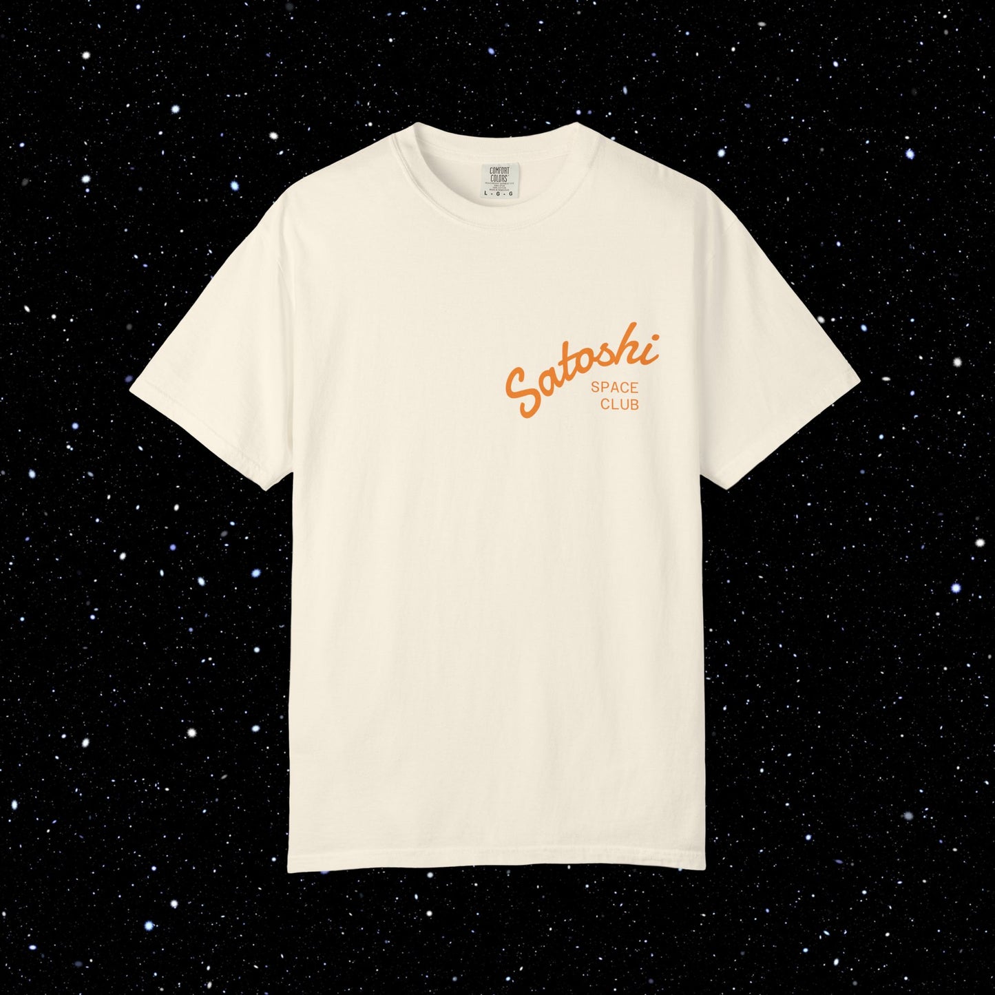 Its Not Anxiety Satoshi Space Club Back Print Tee