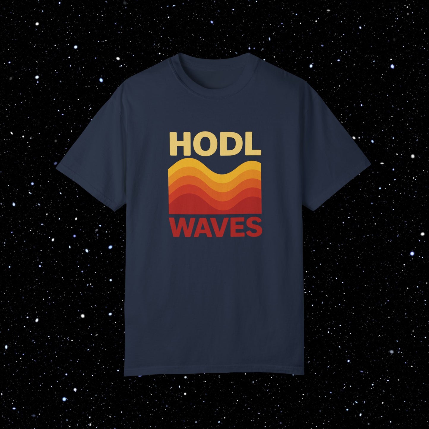 HODL Waves Comfort Colors Bitcoin Tee Shirt