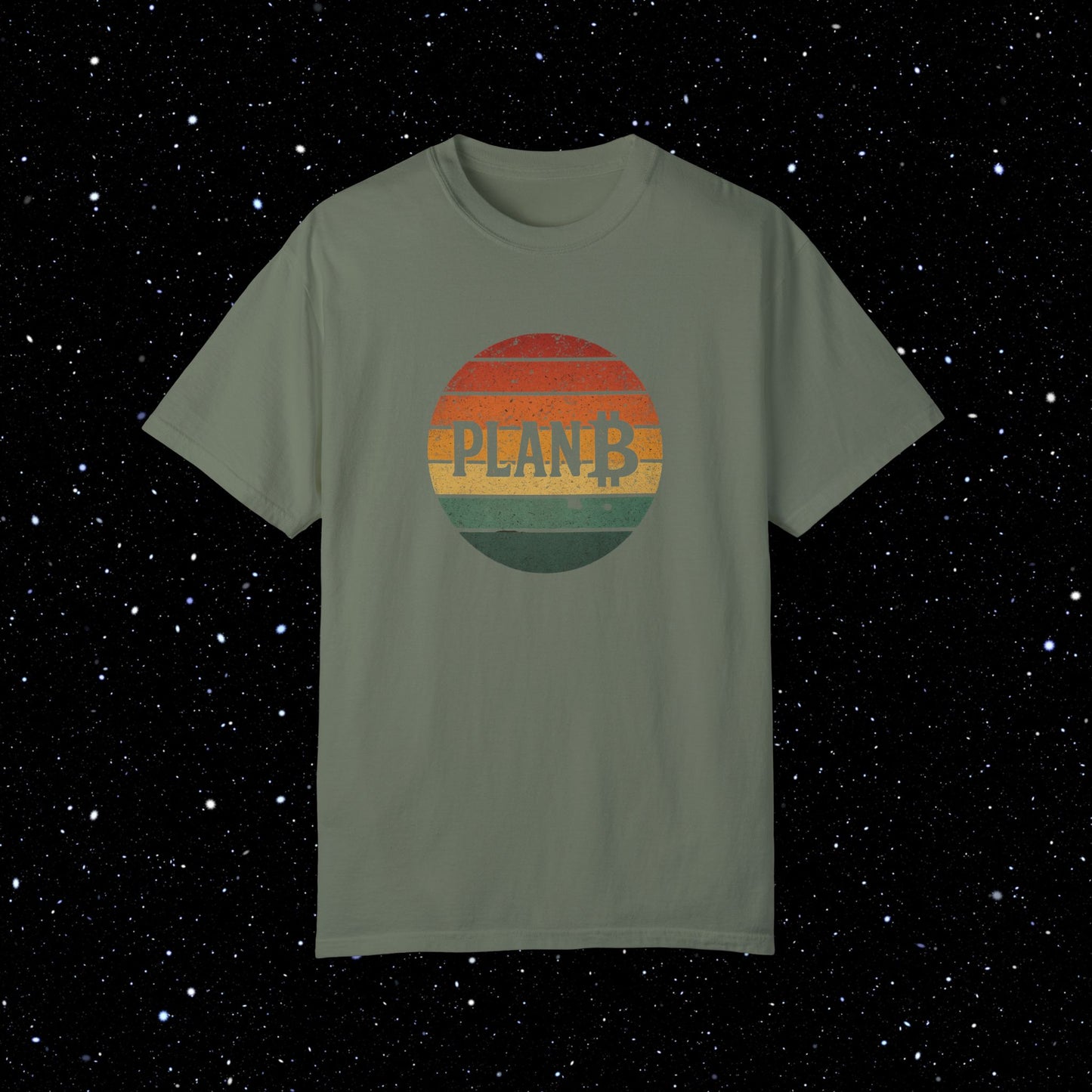 Plan ₿ Grunge Sunset Comfort Colors Tee Shirt
