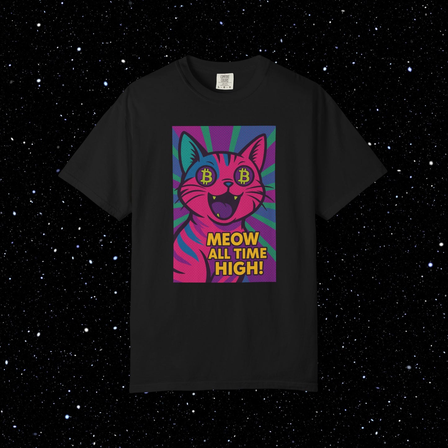 Meow All Time High Bitcoin Tee