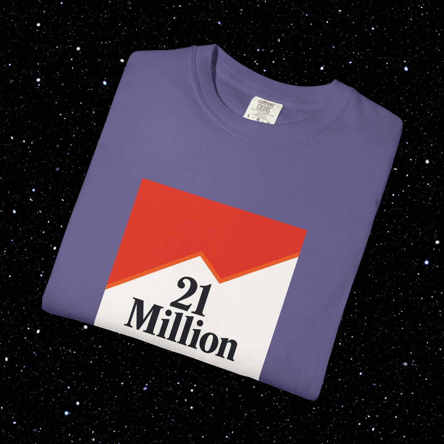21 Million Packs - Comfort Colors Bitcoin Tee Shirt
