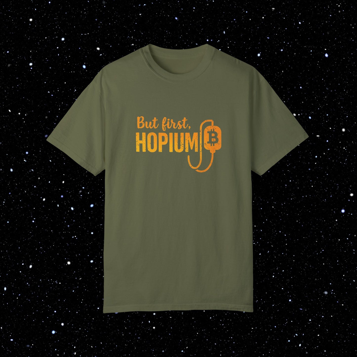But First, Hopium - Bitcoin Comfort Colors Tee Shirt