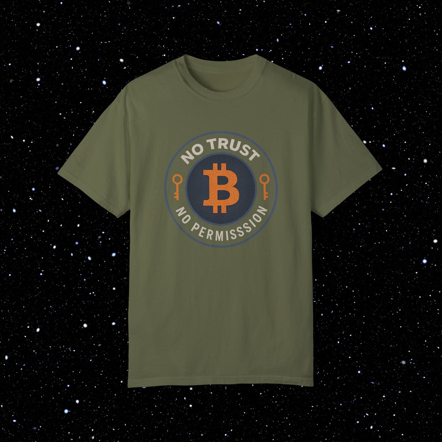 No Trust No Permission Bitcoin Comfort Colors Tee Shirt