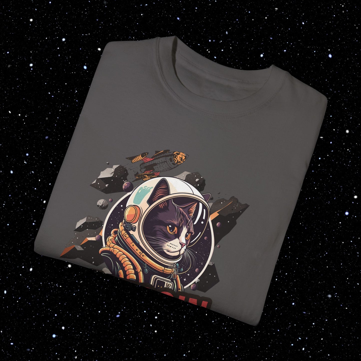 Bitcoin Catstronaut Comfort Colors Tee Shirt