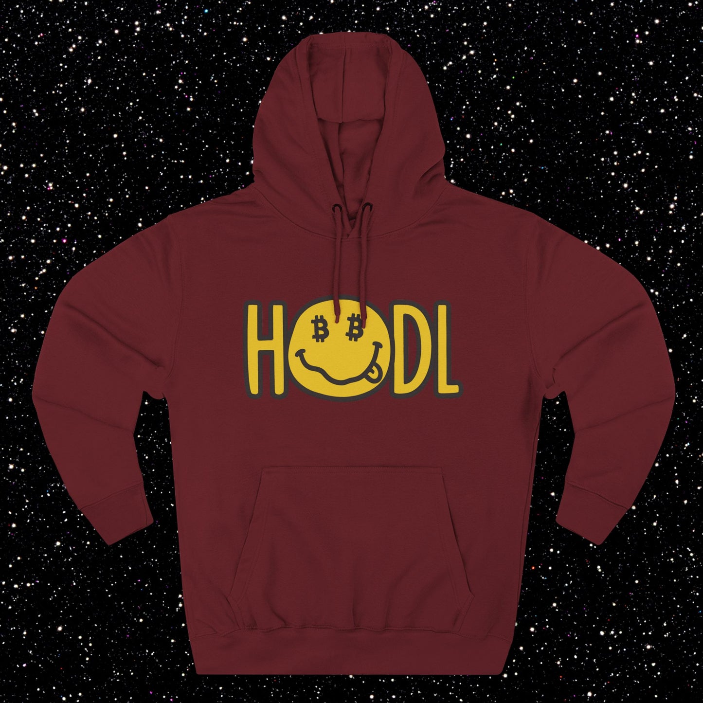 HODL Smiley Fleece Hoodie
