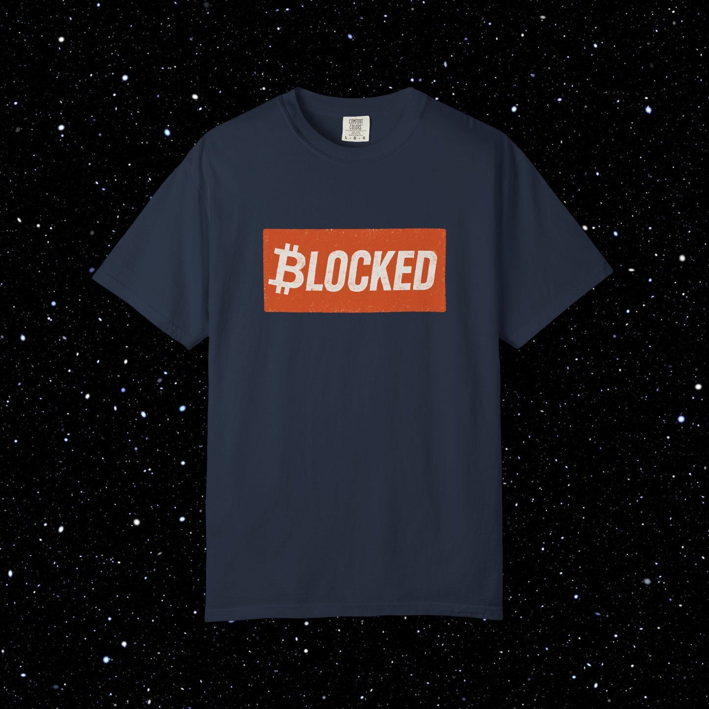 Blocked Bitcoin Comfort Colors Tee Shirt