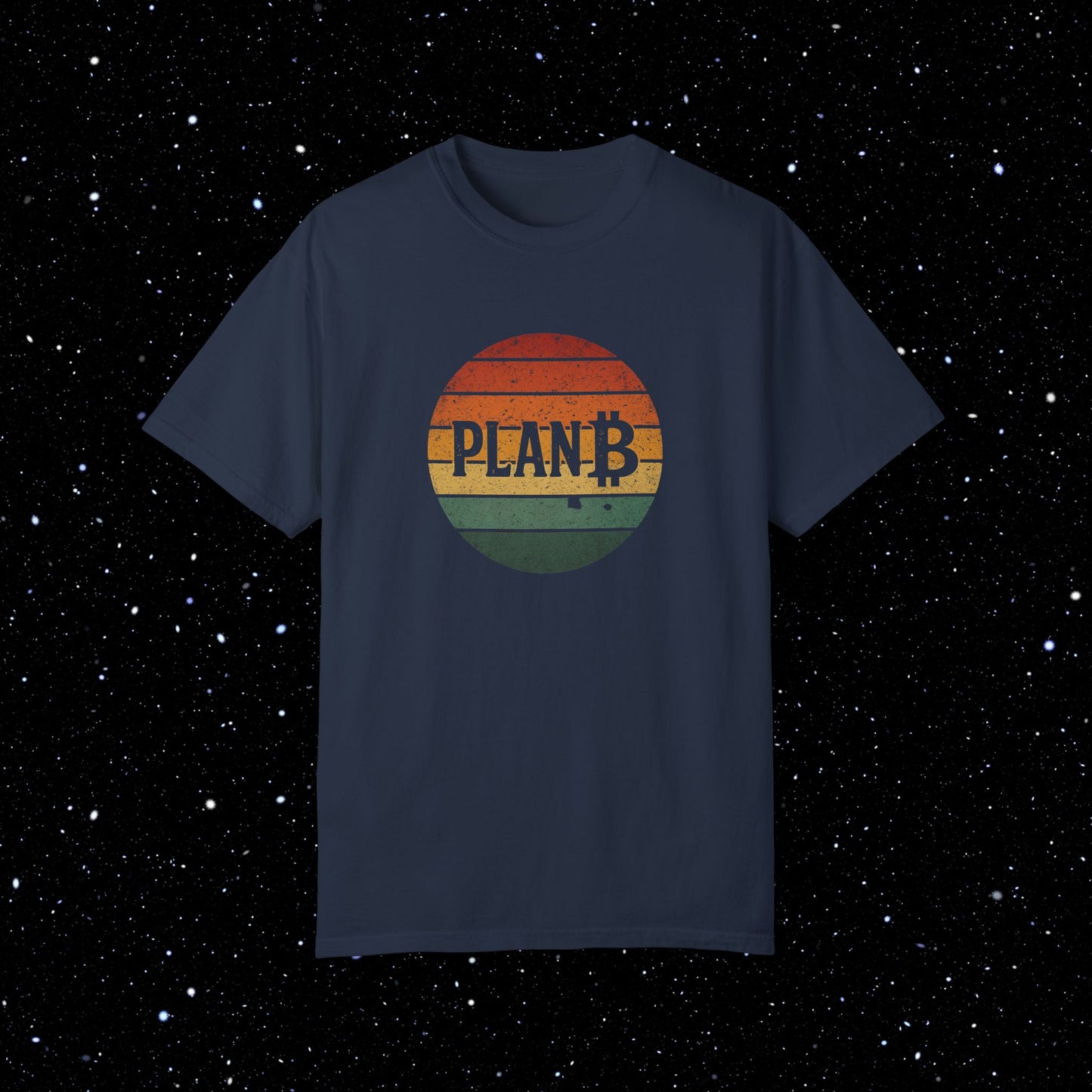 Plan ₿ Grunge Sunset Comfort Colors Tee Shirt