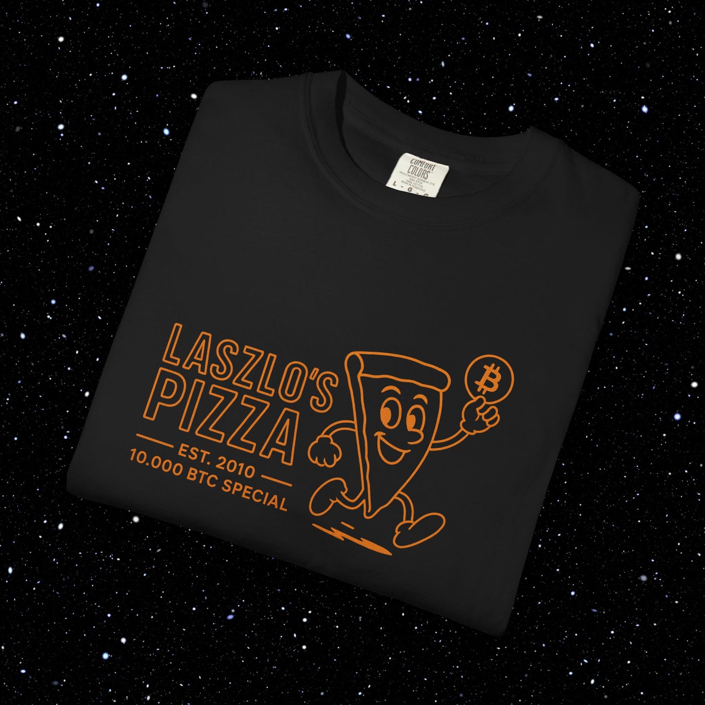 Laszlo's Pizza Bitcoin Tee Shirt