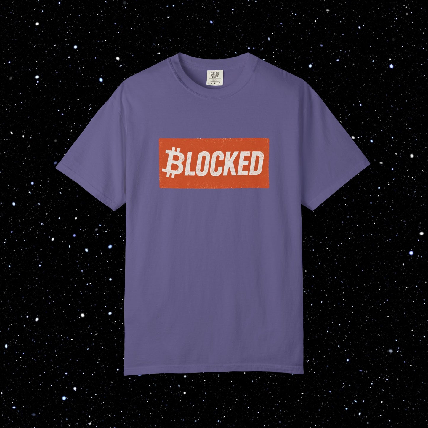Blocked Bitcoin Comfort Colors Tee Shirt