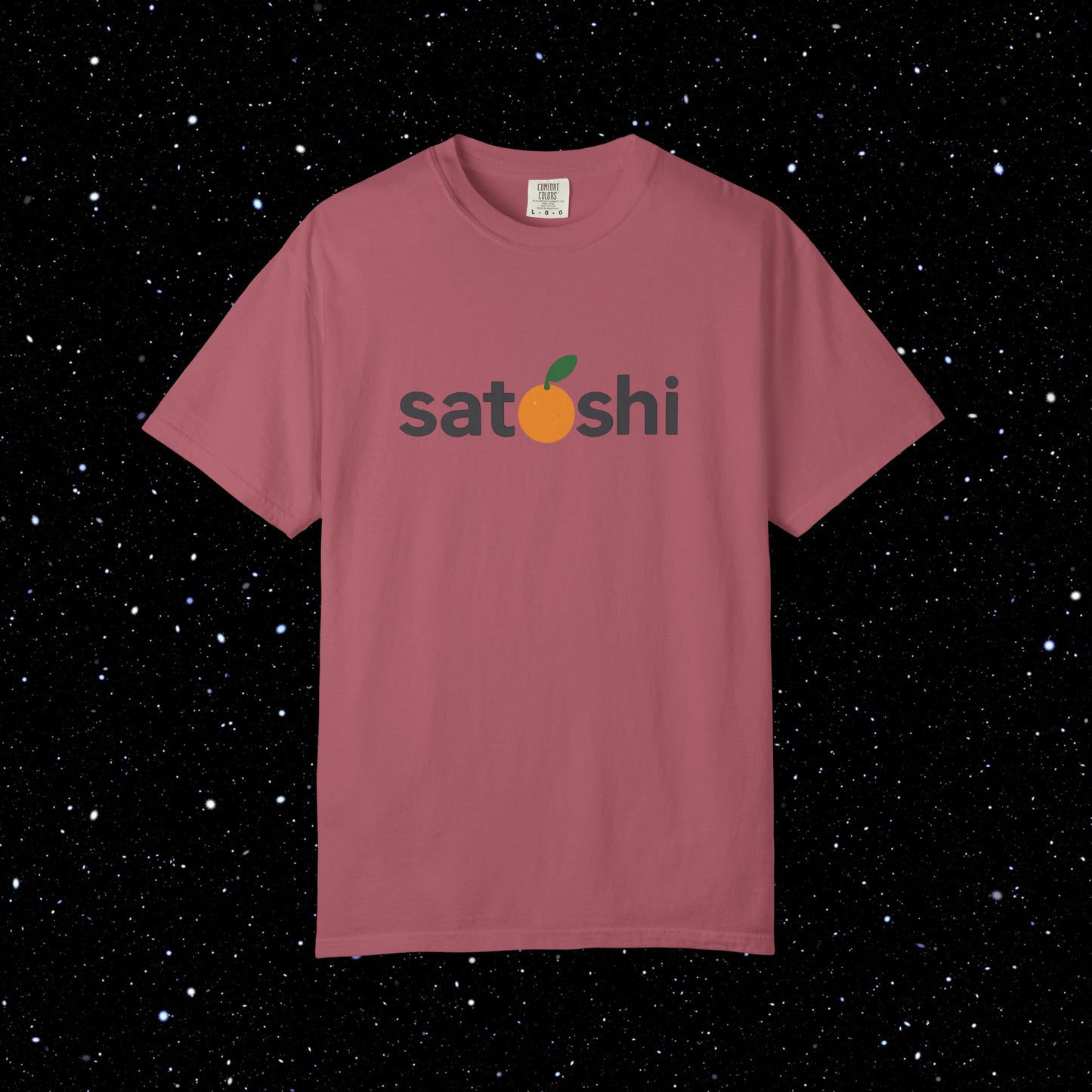 Satoshi Orange Logo Tee Shirt