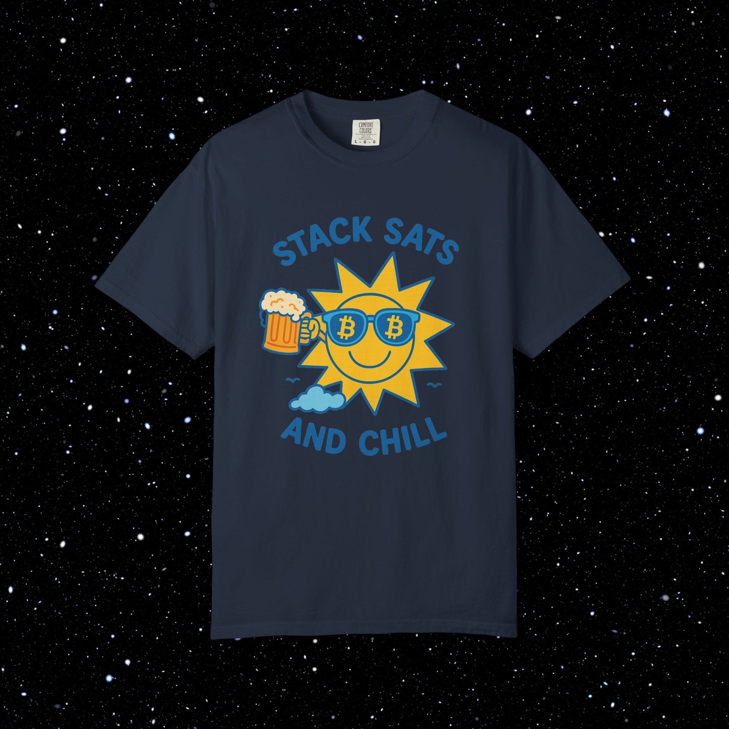 Stack Sats and Chill - Sunny Day Bitcoin Tee
