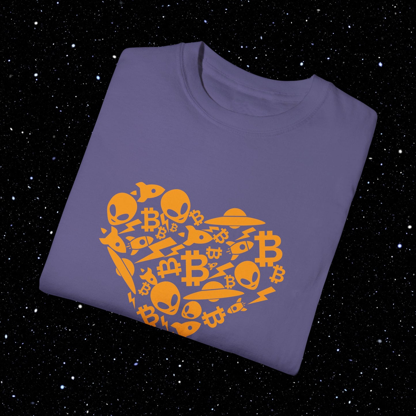 Bitcoin Alien Heart T-Shirt