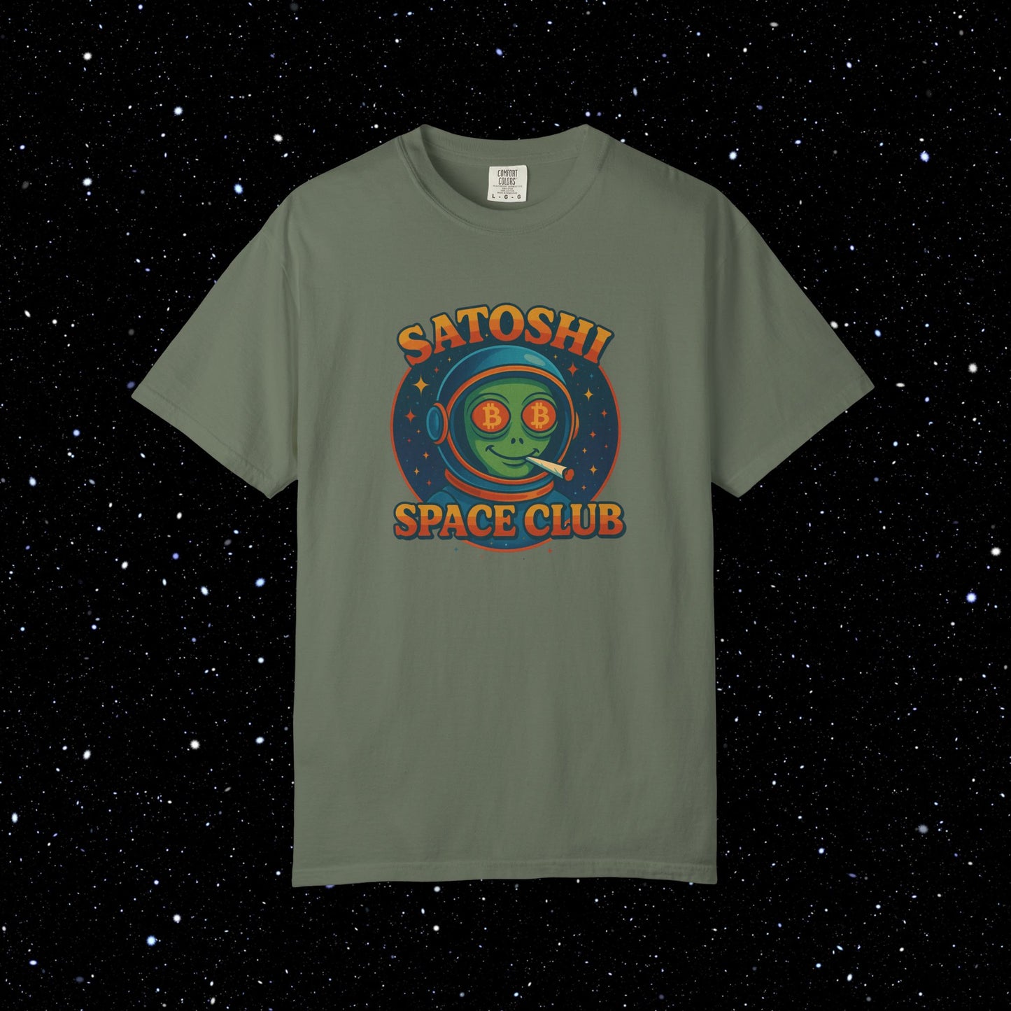 Satoshi Space Club - High on Bitcoin Tee Shirt