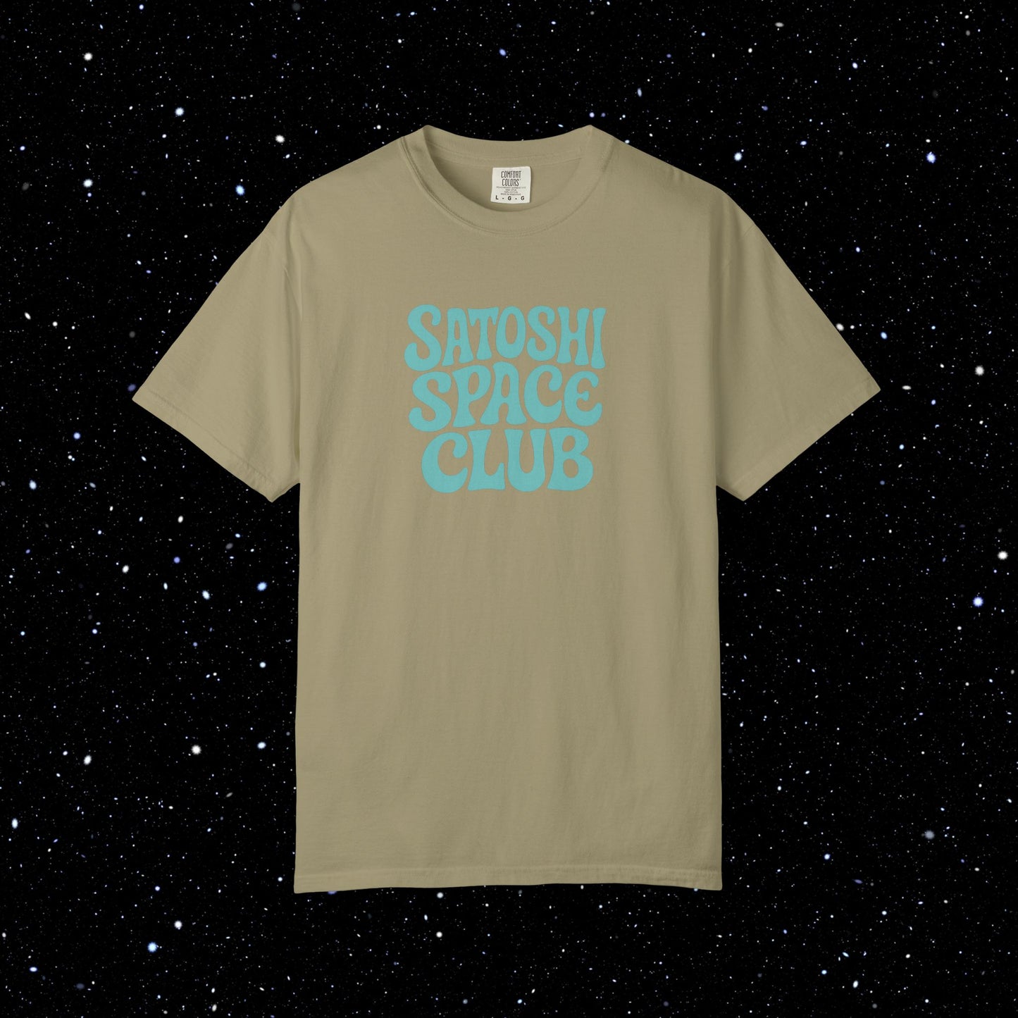 Satoshi Space Club - Groovy Bitcoin Comfort Colors Tee Shirt