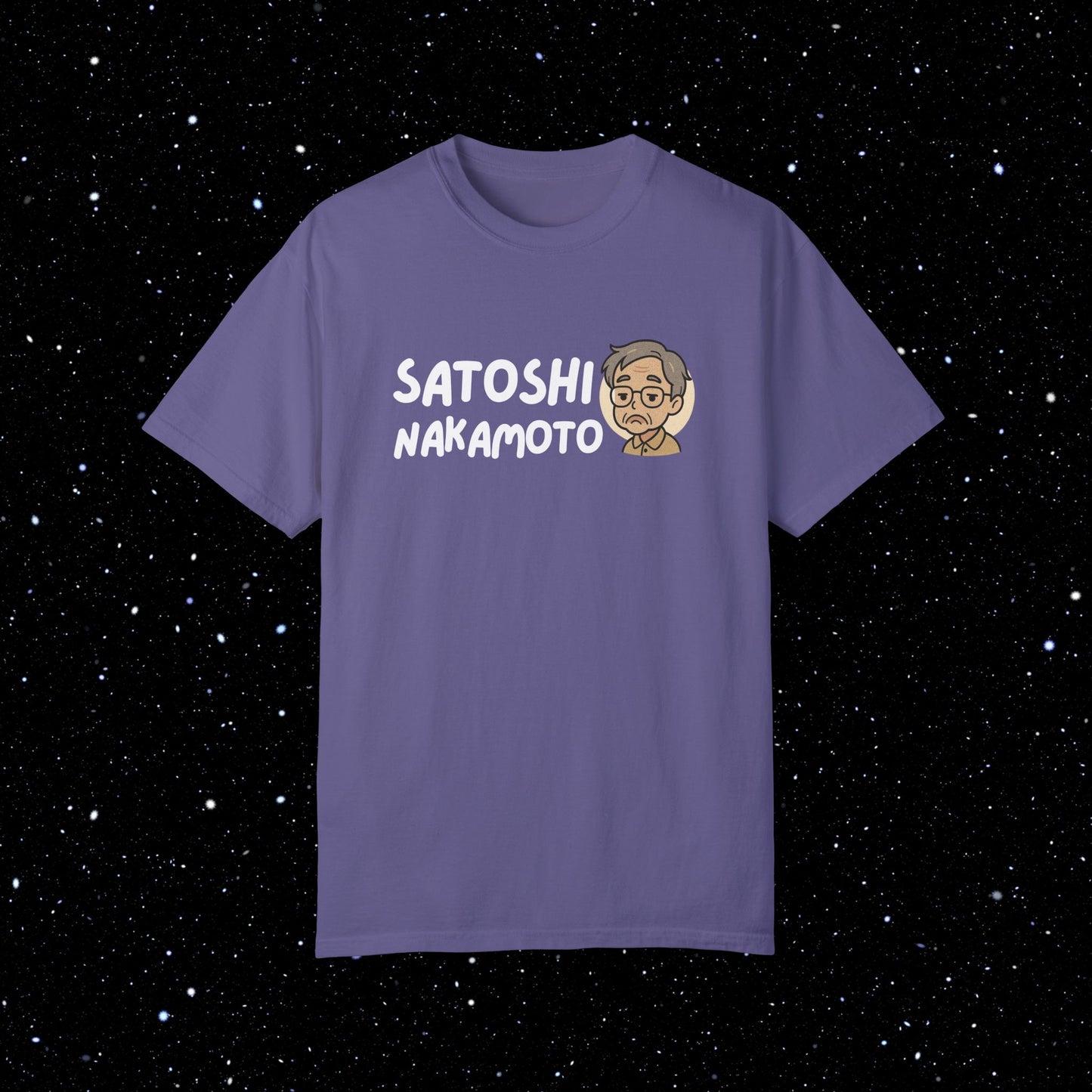 Satoshi Nakamoto Cartoon Comfort Colors Tee