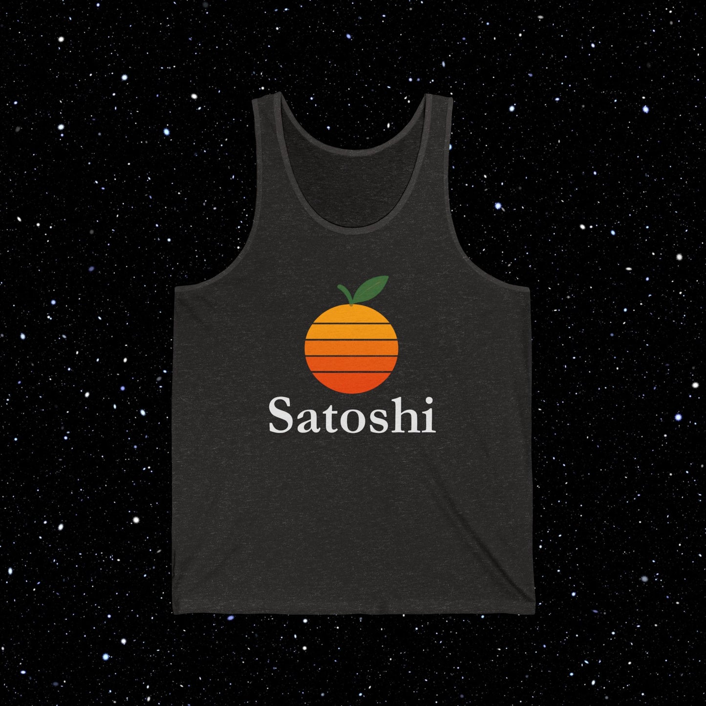 Vintage Satoshi Bitcoin Orange Tank