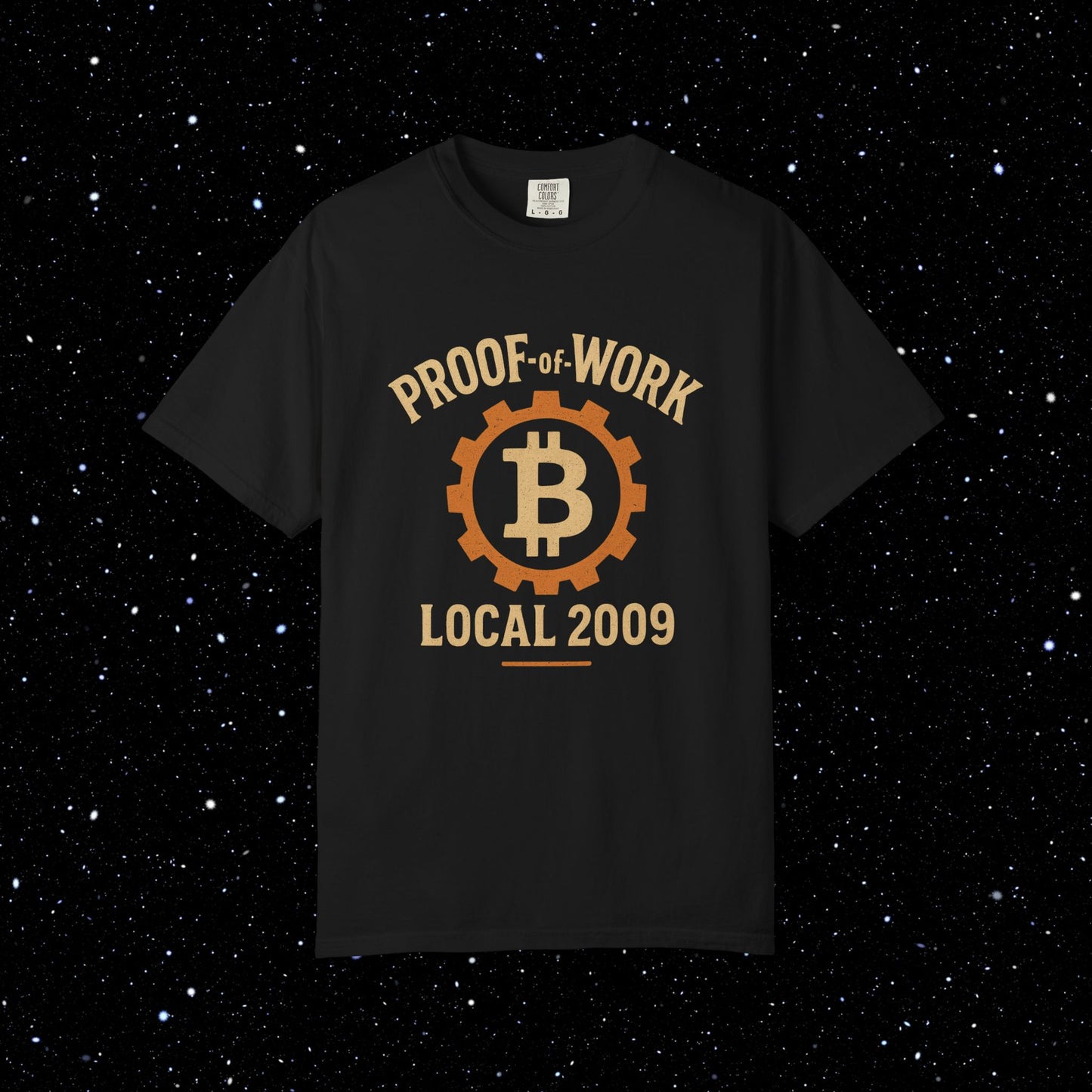 Proof of Work Local 2009 Bitcoin Tee