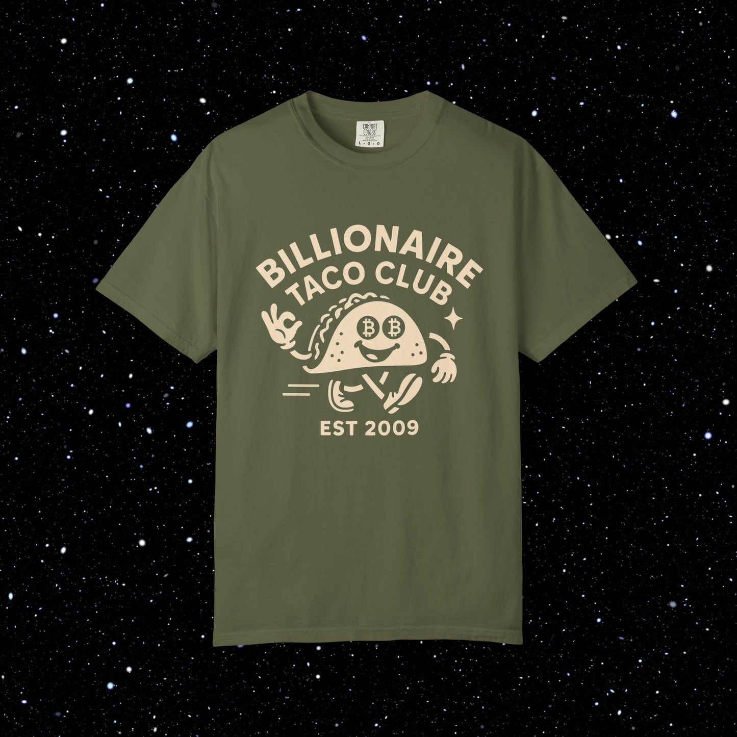 Billionaire Taco Club Cartoon Bitcoin Tee