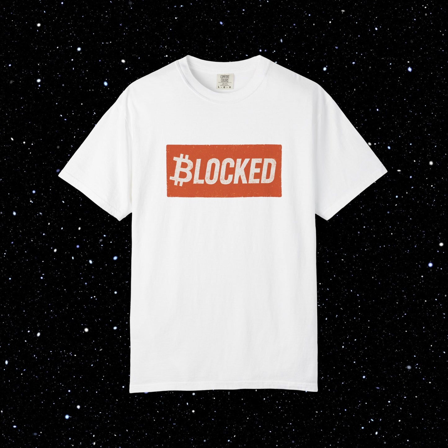Blocked Bitcoin Comfort Colors Tee Shirt