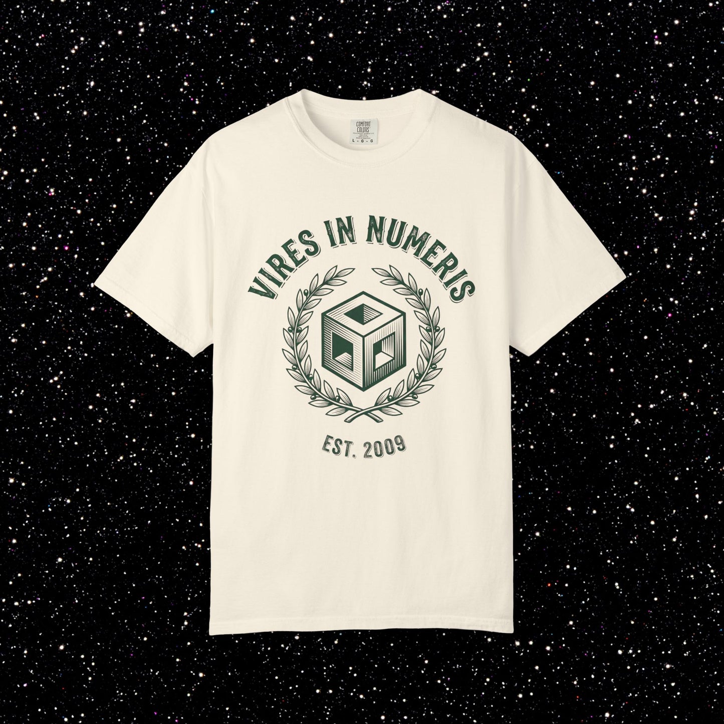 Vires in Numeris T-Shirt | Bitcoin Strength in Numbers Crest Tee