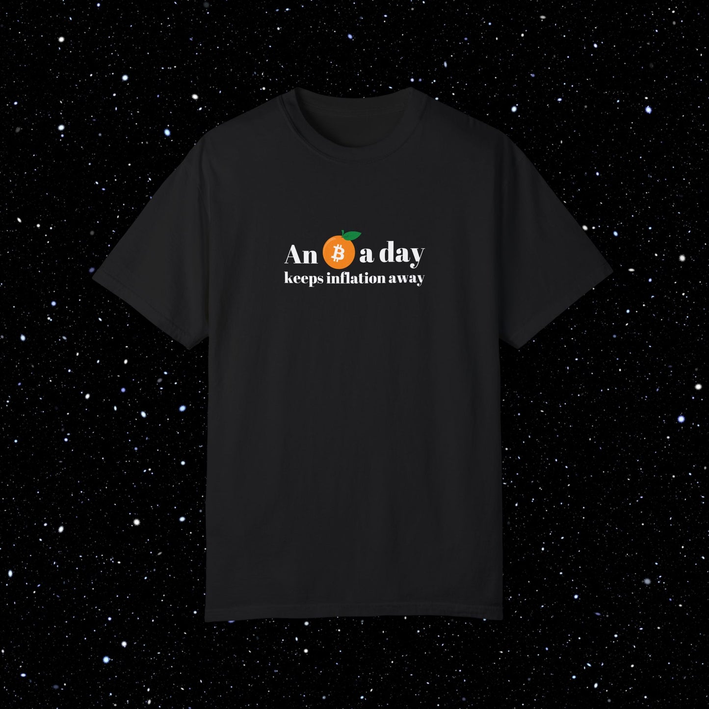 An Orange A Day Bitcoin Comfort Colors Tee Shirt