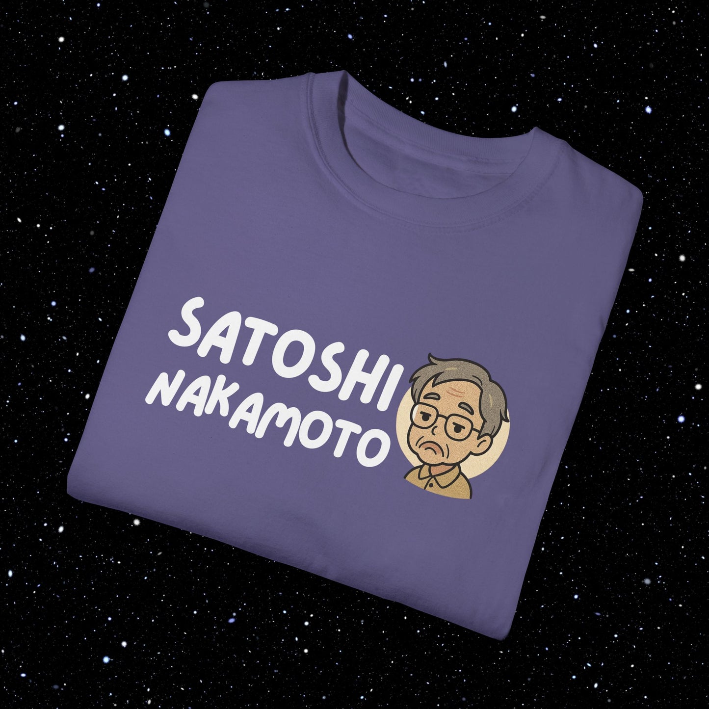Satoshi Nakamoto Cartoon Comfort Colors Tee