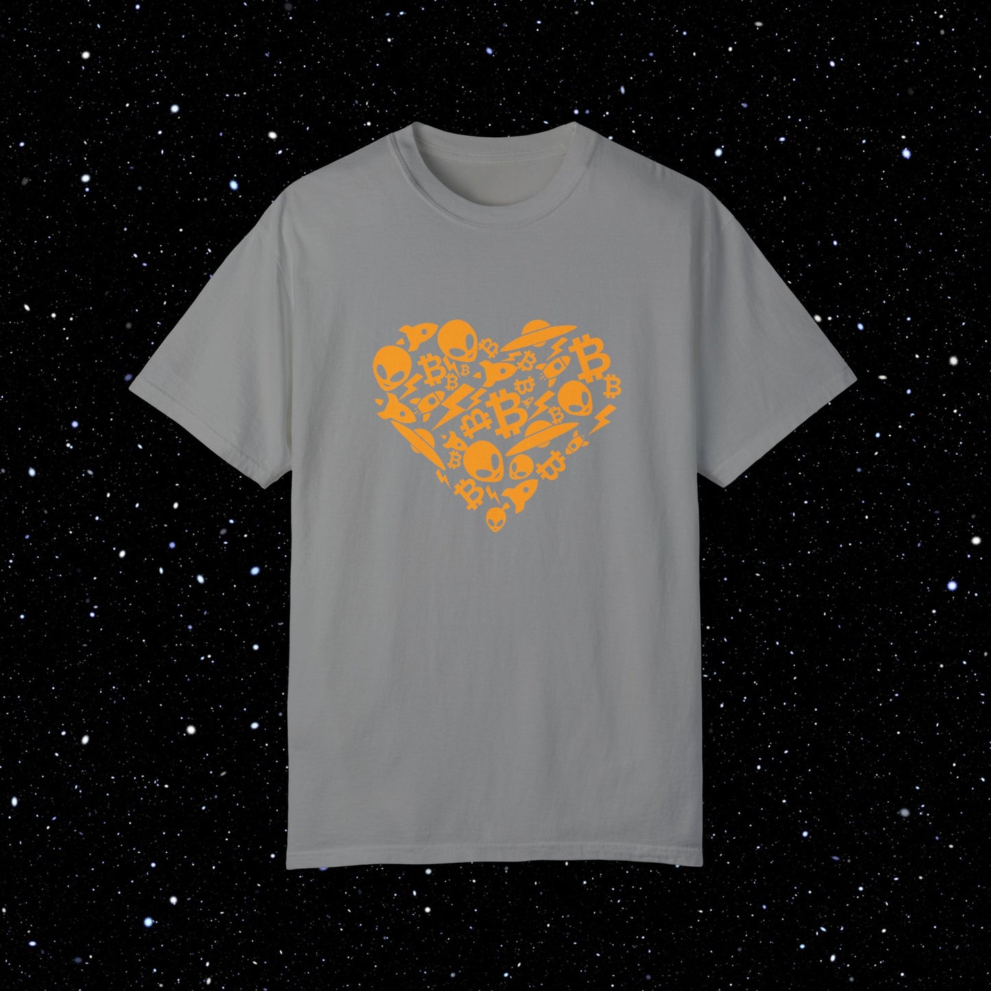 Bitcoin Alien Heart T-Shirt